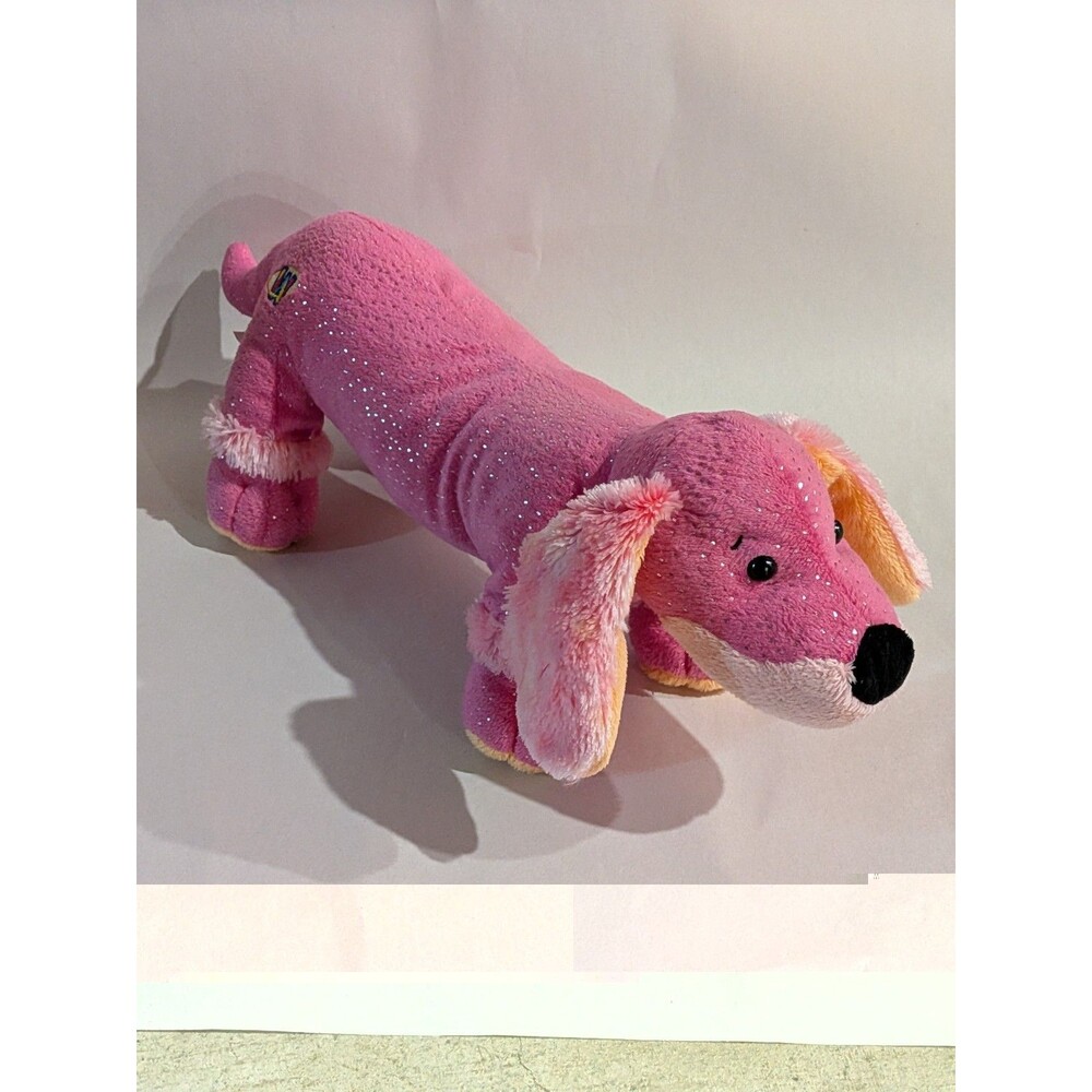 Webkinz Dazzle Dachshund NO CODE Pink Dog Stuffed Animal Plush Toy HM473 GANZ